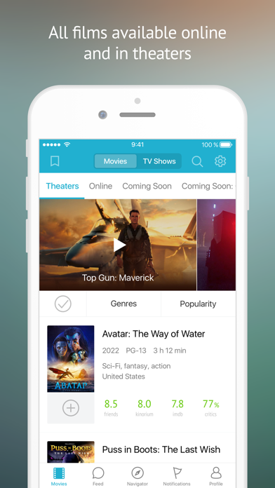 Kinorium: All movies and shows Screenshot