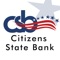 Conveniently and securely manage your Citizens State Bank accounts at anytime, from anywhere with the Citizens State Bank Mobile Banking App