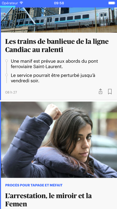 Le Devoir Mobile Screenshot