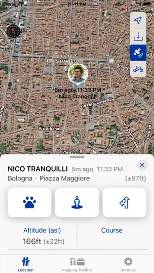 Captura de pantalla de PlaceTrack en iPhone 4