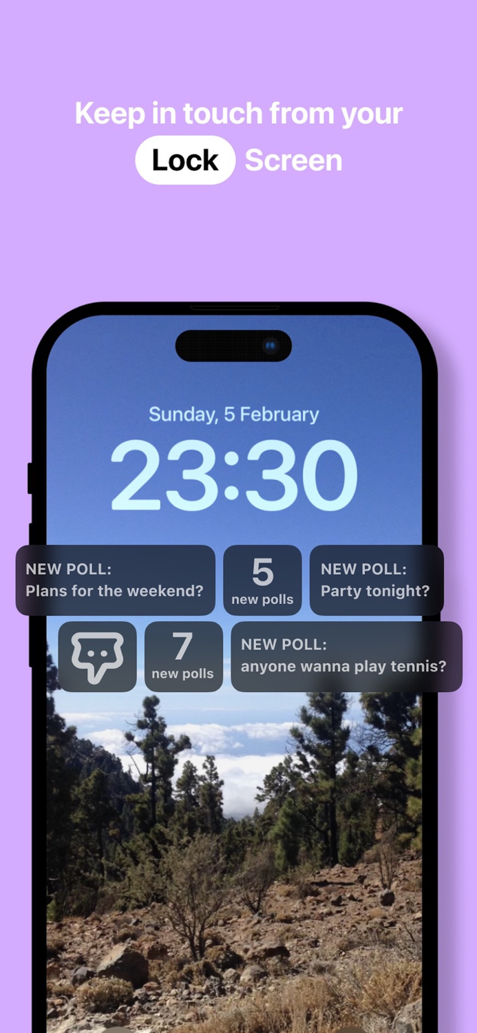 PinPoll - Polls on Home Screen