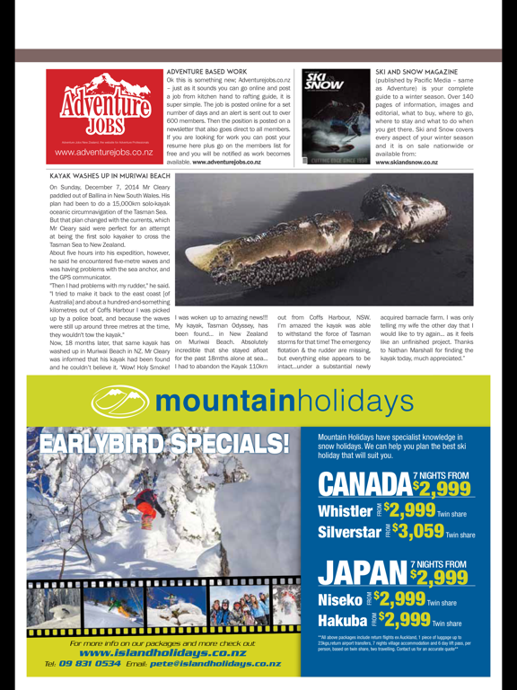 Adventure Magazine iPad screenshot 3 - Sports app