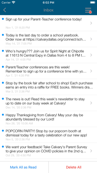 Calvary Lutheran School Screenshot
