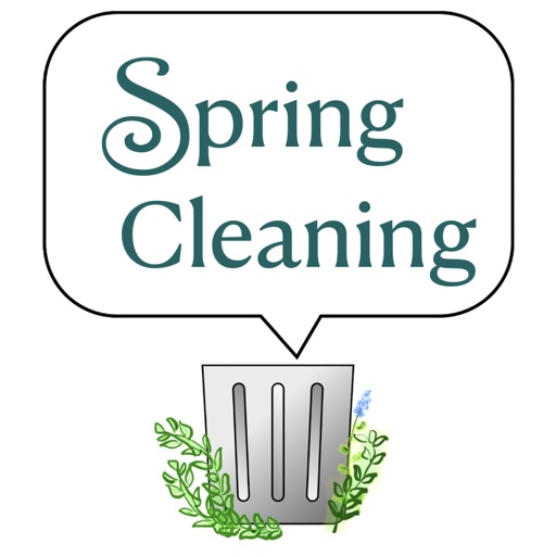 spring cleaning stickers icon