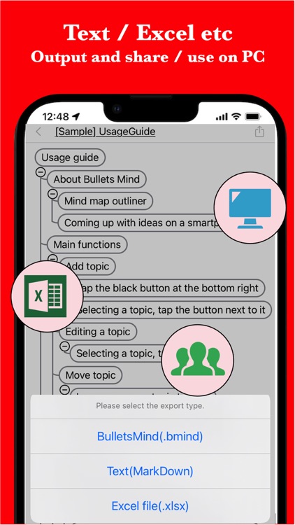 BulletsMind - MindMap Outliner screenshot-7