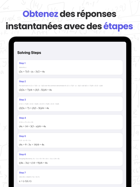 Screenshot #5 pour MathMaster: Solveur de Maths
