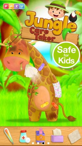 子供向けのジャングル獣医ゲーム Animal Doctorのおすすめ画像1