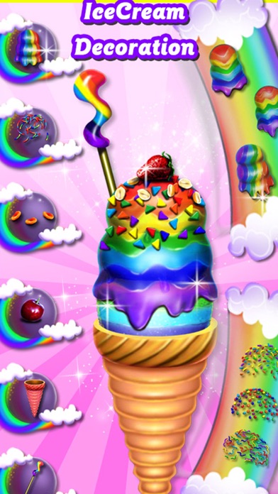 Home Made Rainbow Ice Cream Screenshot