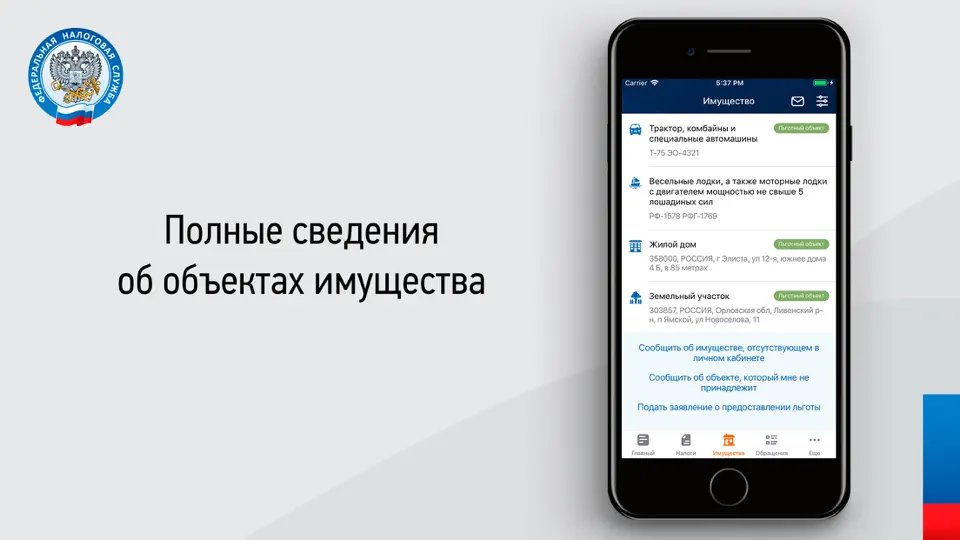 Скриншот Налоги ФЛ на iPhone 4
