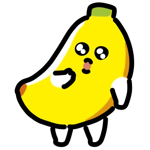 anime banana sticker