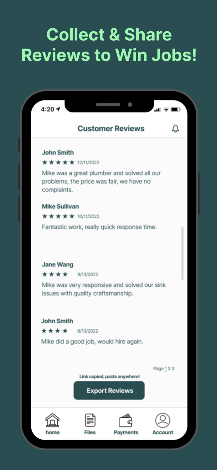 Tapper App for Contractors