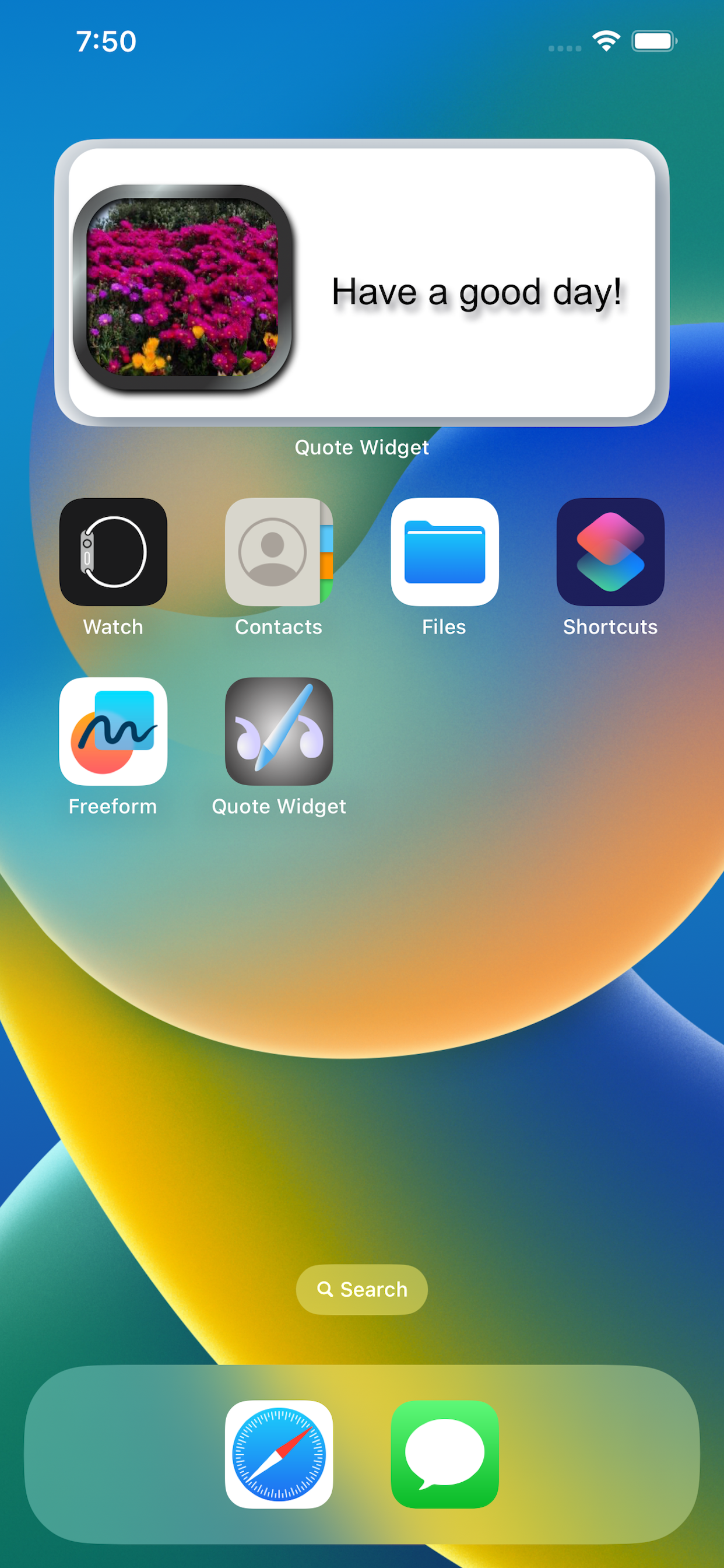 Custom Quote Widget