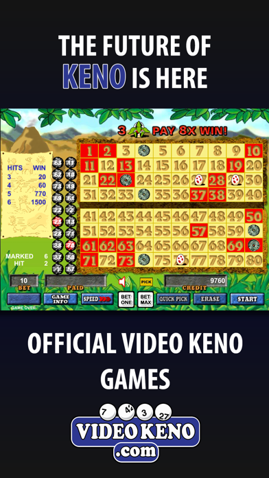 Screenshot #1 pour Video Keno Mobile Games