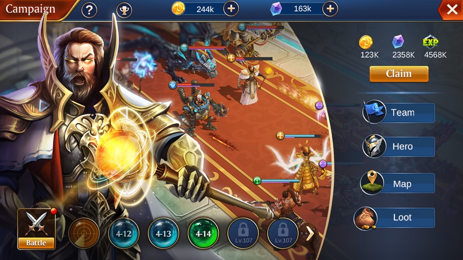 #1. Trials of Heroes: Idle RPG (iOS) 来自: Mingming Gong