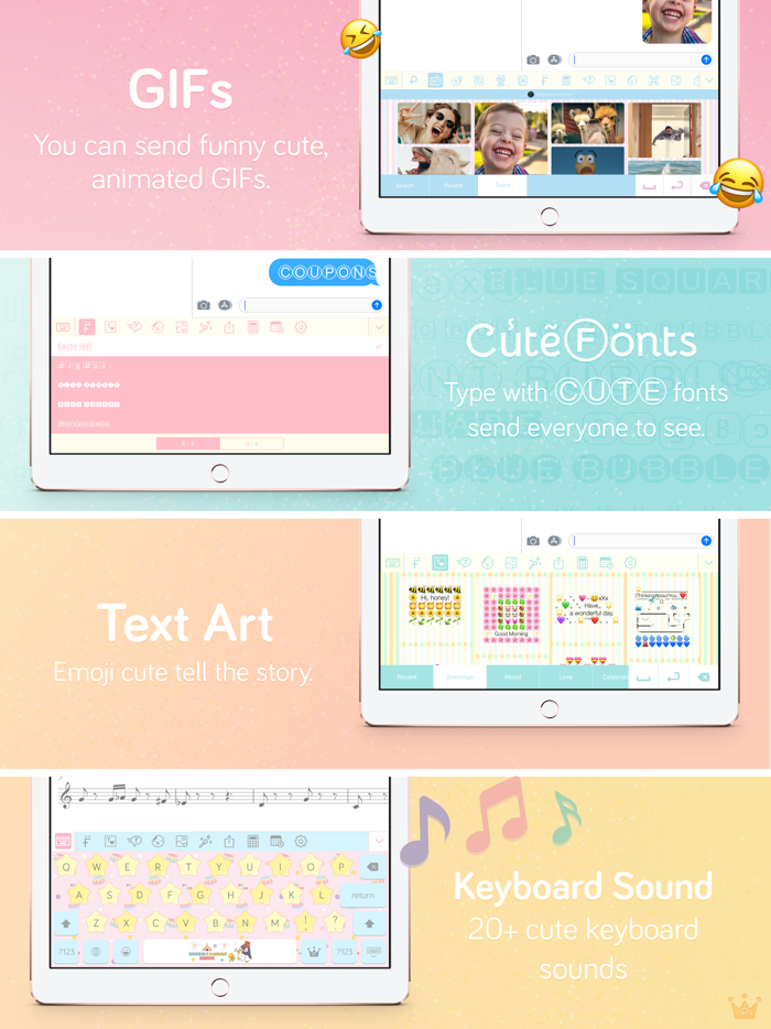Pastel Keyboard Themes Color