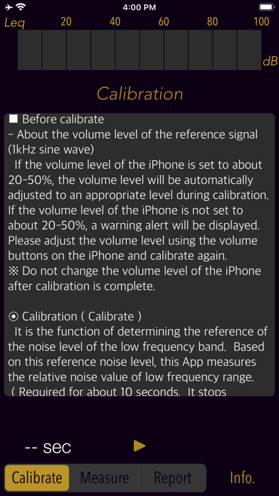 Low Frequency Detector Screenshot