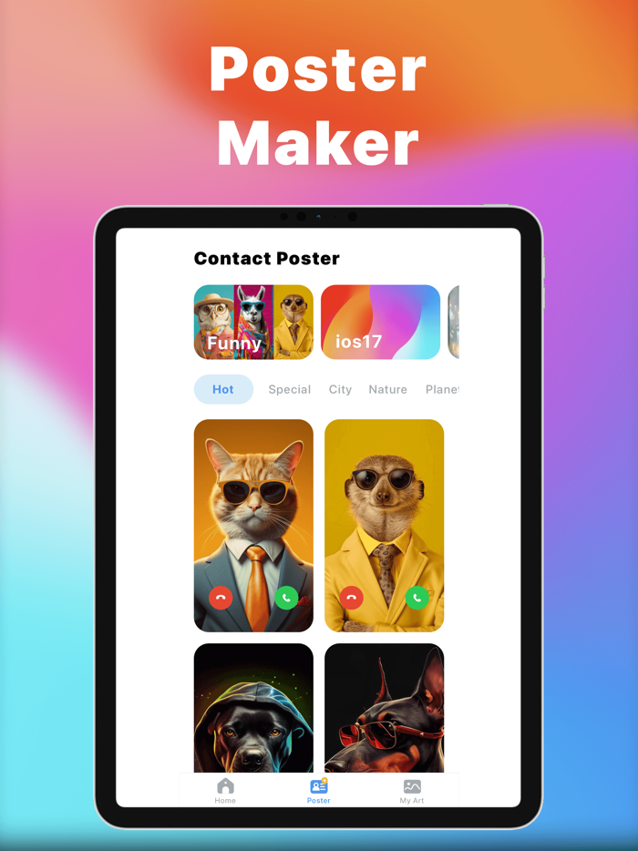 Call Me Contact Poster