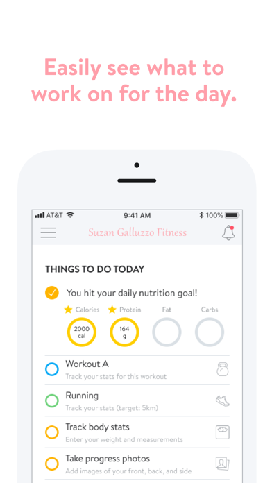 Suzan Galluzzo Fitness Screenshot