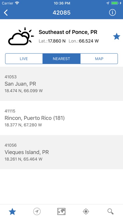 NOAA Buoys Live Marine Weather