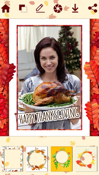 Thanksgiving Day Photo Editor Screenshot