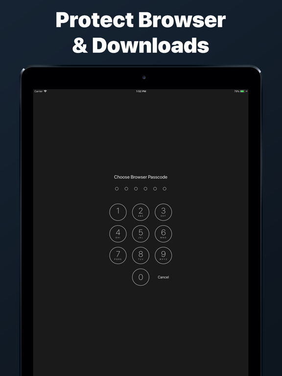 Private Web Browser Incognito iPad screenshot 4 - Utilities app
