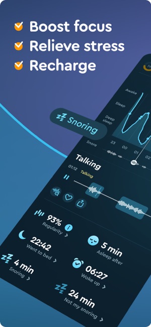 Sleep tracker store with alarm