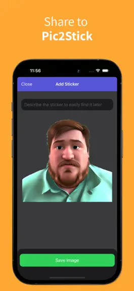 Game screenshot Pic2Stick - Photo Stickers apk