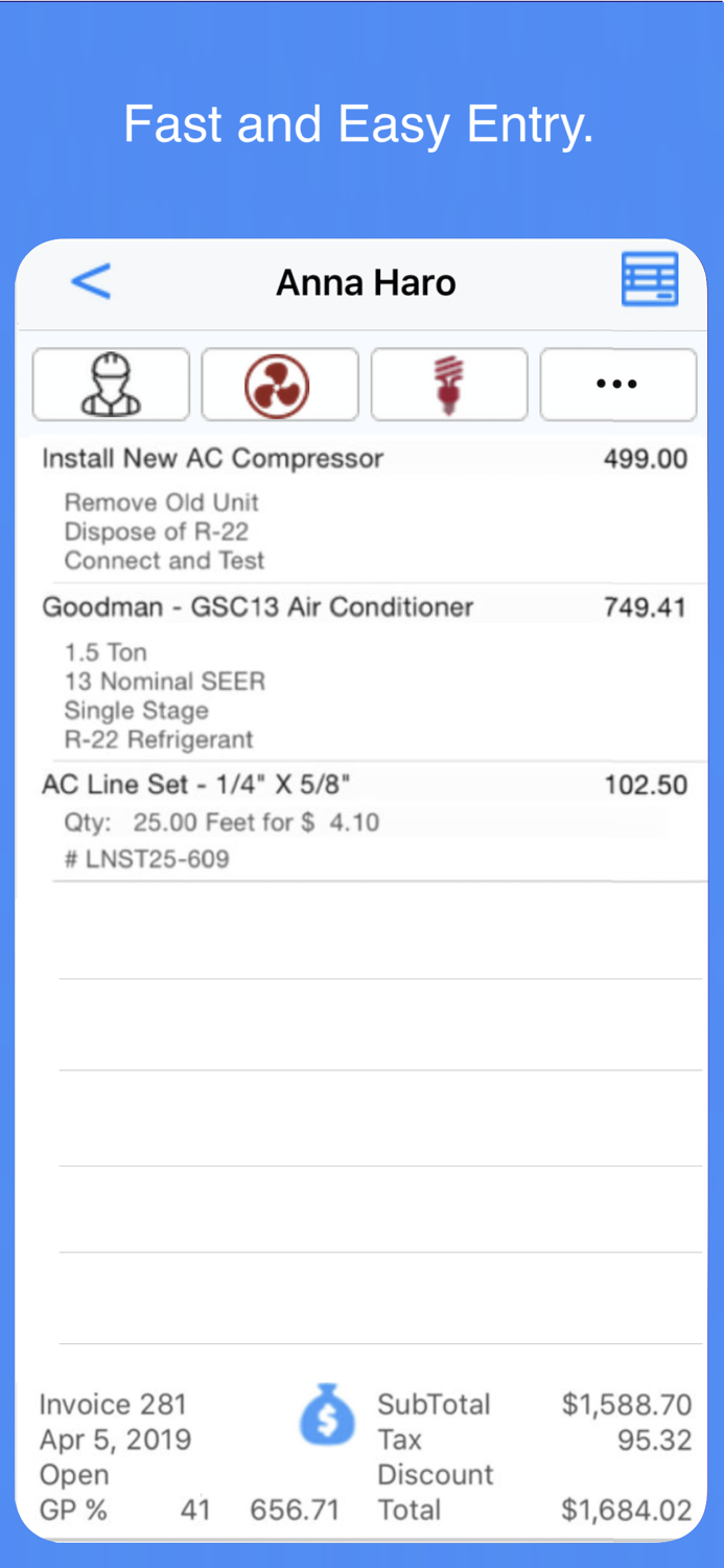 Electrician Invoice and Estimate