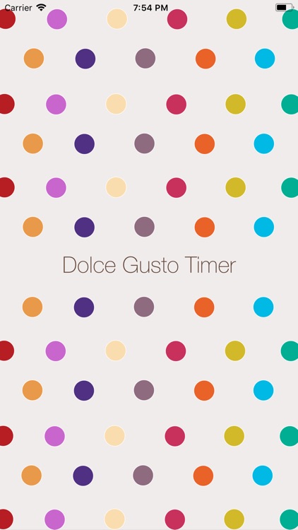 Dolce Gusto Timer