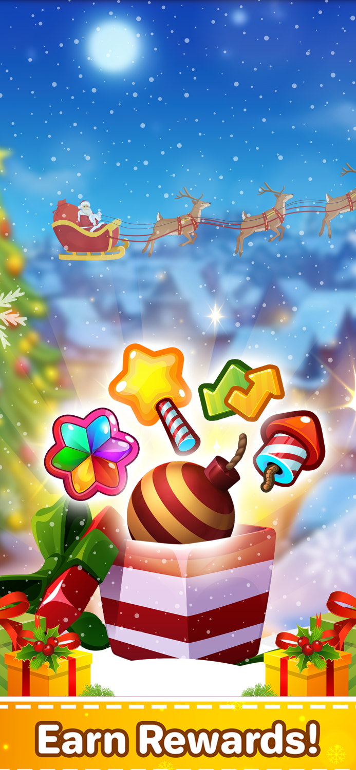 Christmas match 3 santa pop