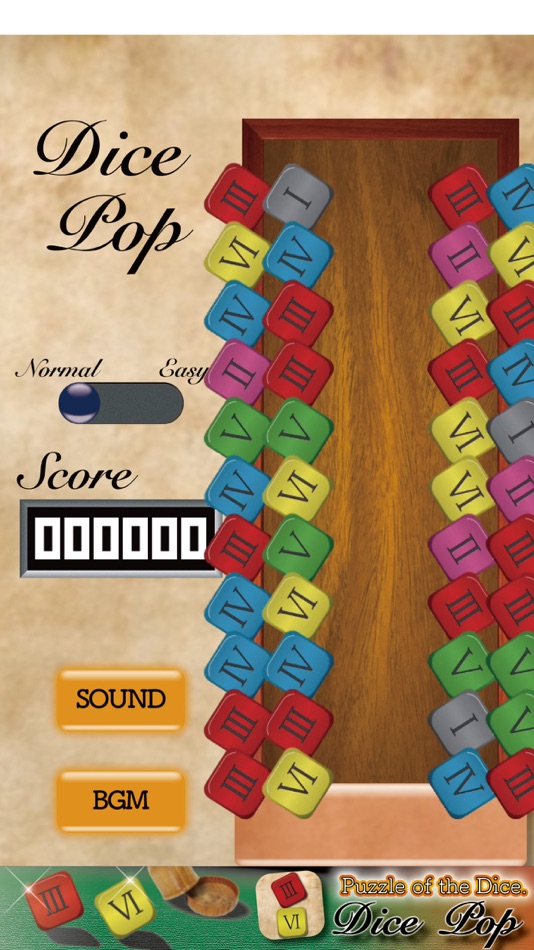 #5. Dice Pop - Puzzle of the Dice. (iOS) 由: yoshihito sakagami