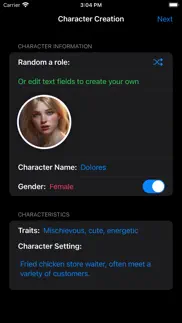 dolores: your best ai friend iphone screenshot 3