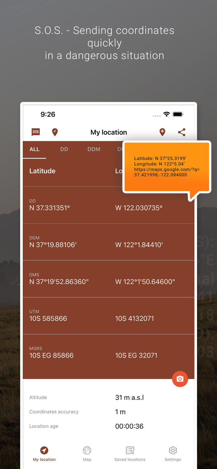 My GPS Coordinates Lite