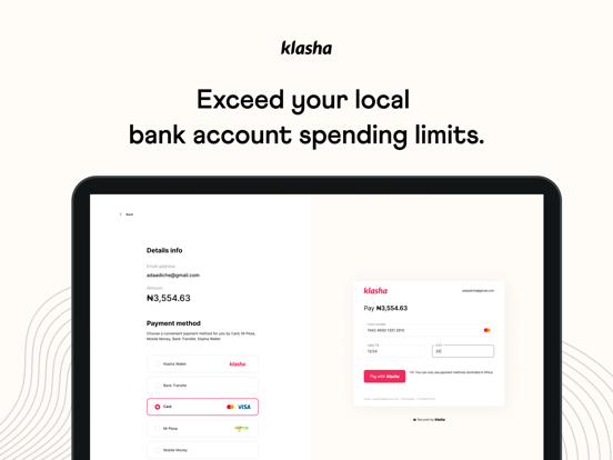 Screenshot #6 pour Klasha: Spend globally