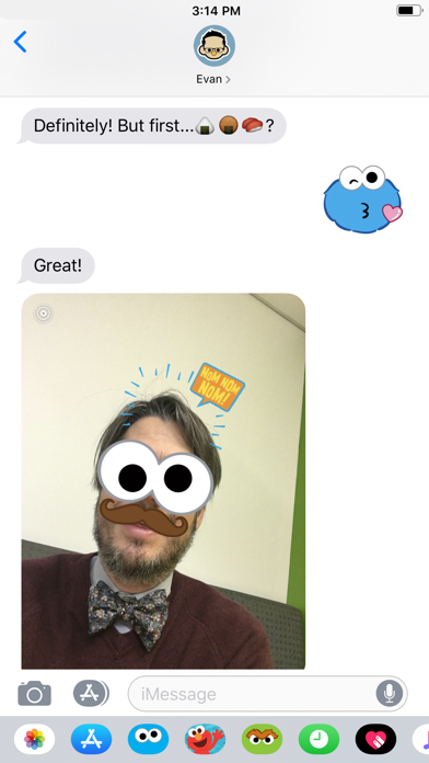 Cookie Monster Stickers Screenshot