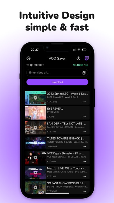 VOD Saver: Save for Twitch Screenshot