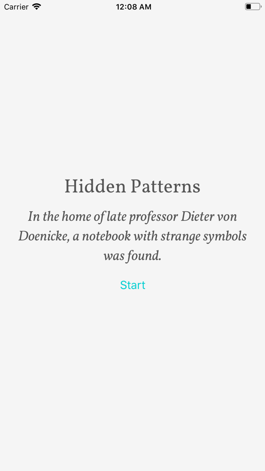 #2. Hidden Patterns (iOS) 来自: Tomorroworld AB