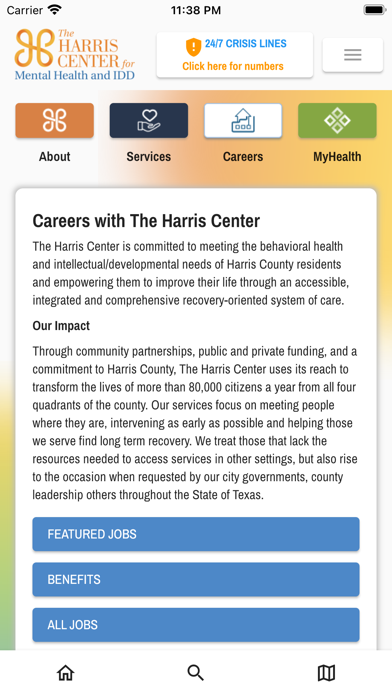 The Harris Center Screenshot
