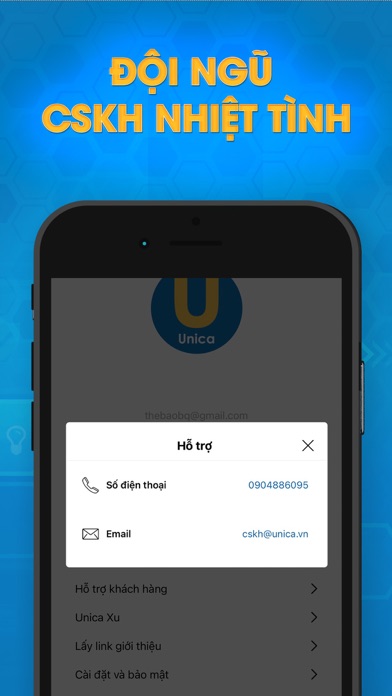 Unica - Online Learning Screenshot