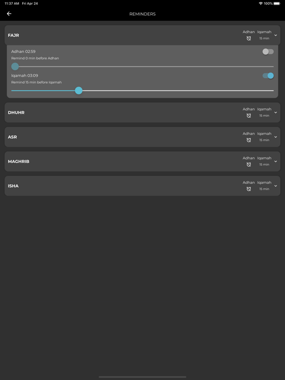 My Masjid Community iPad screenshot 5 - Utilities app
