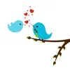 Birds In Love - Up on a branch delete, cancel