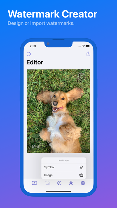 Watermark Photo & Logo Maker Screenshot