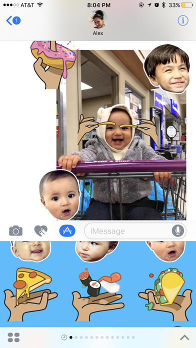 Screenshot #1 pour foodbabyny Stickers