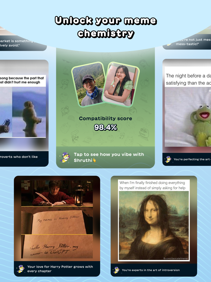 Schmooze Meme Match and Date