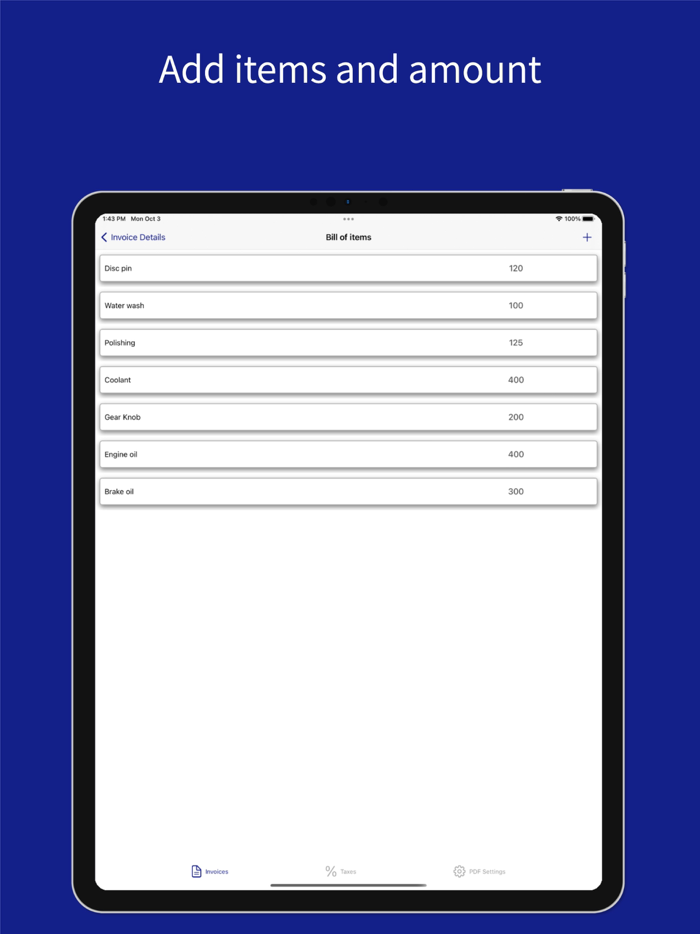 Invoice and Bills in MS Excel