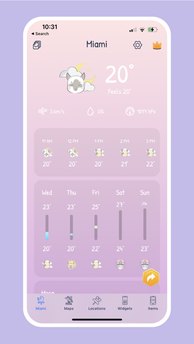 CuteWeather: app plus widgets screenshot 4