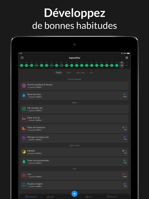 Screenshot #6 pour Productive - suivi d'habitudes