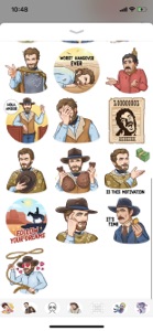 Cowboy Emoji Funny Stickers screenshot #2 for iPhone