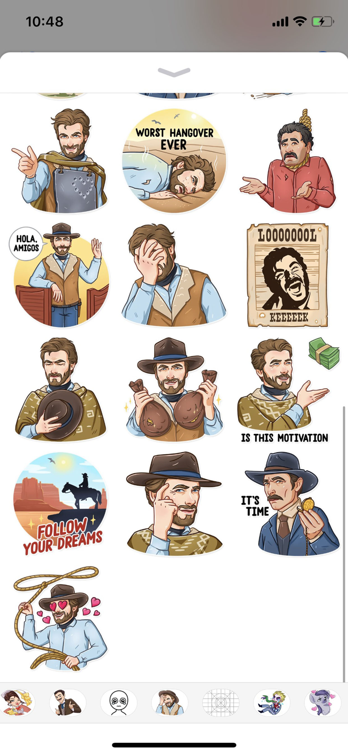 Cowboy Emoji Funny Stickers