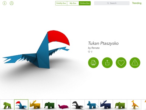 Foldify Zoo - Create & Printのおすすめ画像5